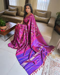 EE-X02115 Purple printed Kanchi