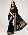 DP-Z02731 Black Kora Saree