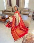 EE-W05811 Cream Handwoven Ikat