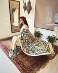 EE-W11617 Kalamkari Cutwork Tussar