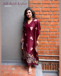 EE-X06085 Plum Batik Kaftan