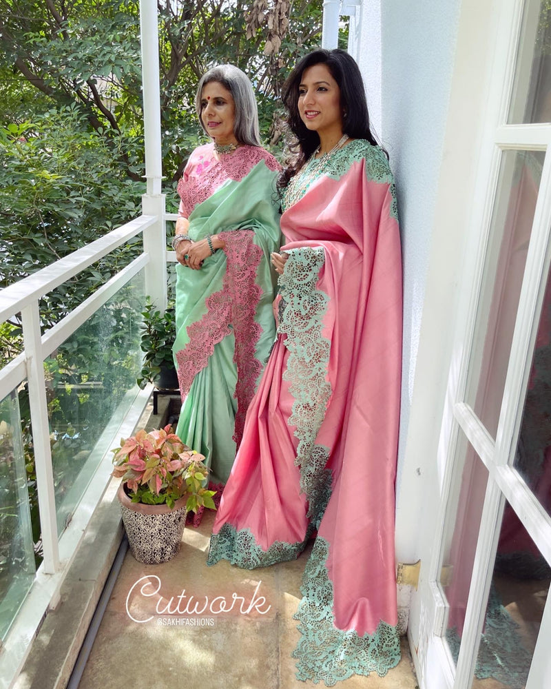 EE-W06511 Cutwork Kanchi Rose