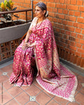 EE-Y15682 Tussar Kutch embroidery Sari