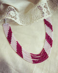 AJ-W05269 Pink Shaded mala