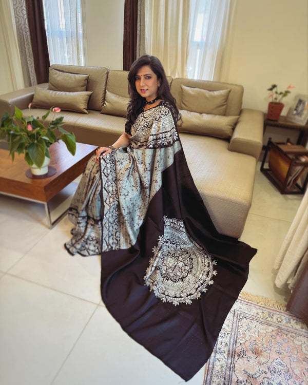 EE-W13425 Designer Batik Sari