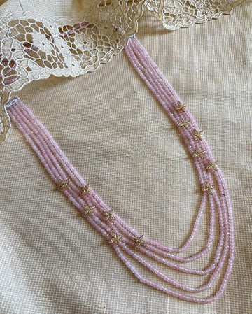 AJ-W08436 Pink Bead Mala