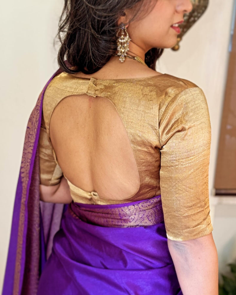 EE-V03952 Purple saree