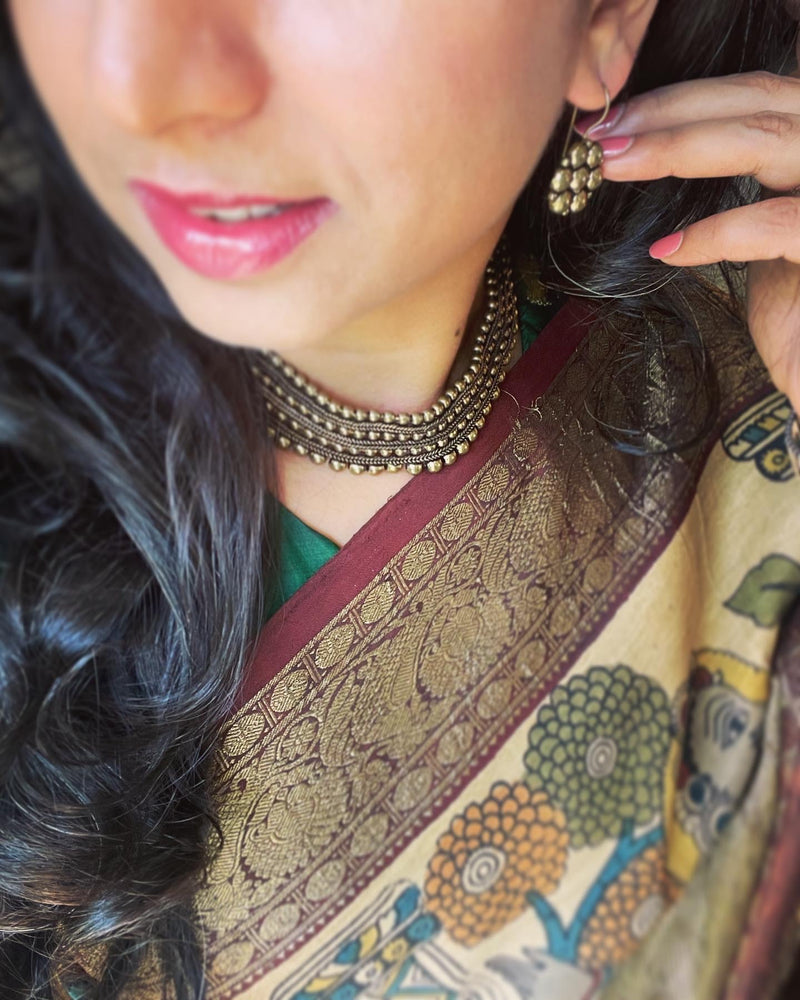 BL-W05132 Green Kanchi RBlouse