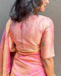 BL-Z00071R Pink Banarsi Blouse