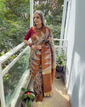EE-W04052 Kalamkari Kanchi Silk