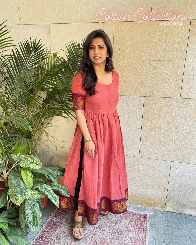 EE-W13447 Rose Sungudi Dress sakhifashions EE-W13447 Rose Sungudi Dress sakhifashions