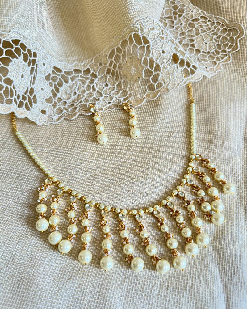 AJ-W18903 Pearl Necklace Set