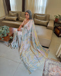 EE-W11238 Marble Maheshwari Sari