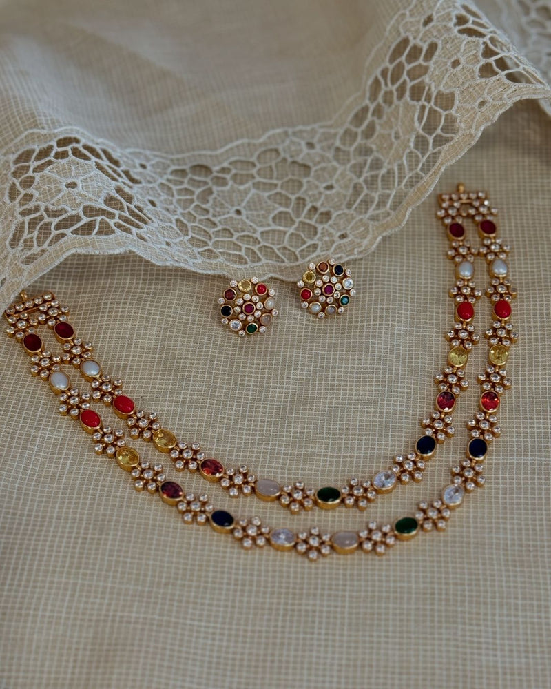 AS-X05981 Navrathan Necklace