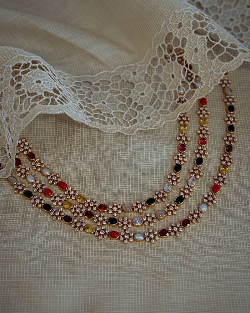 AS-X05981 Navrathan Necklace