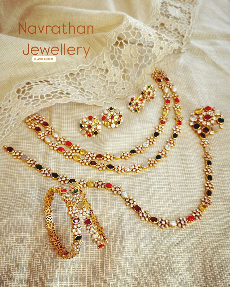 AS-X05981 Navrathan Necklace