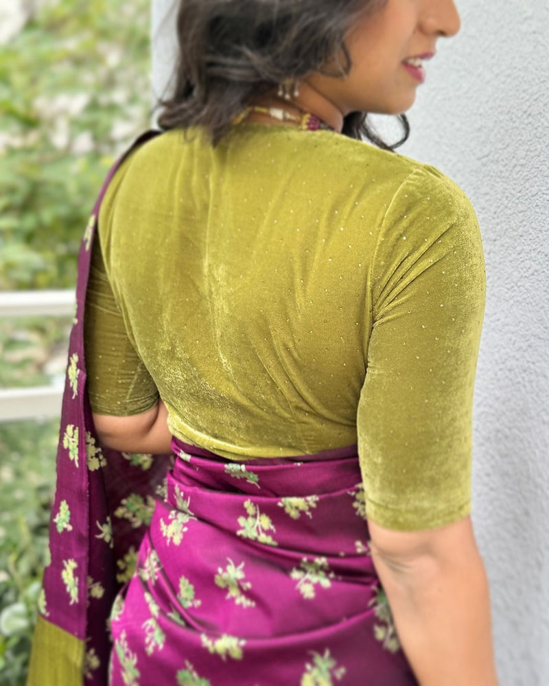 BL-V18246 Velvet Stone Blouse