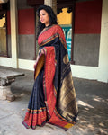 DP-X10083 Black Kanchi Kutch saree