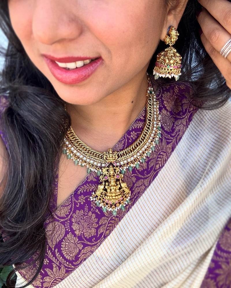 EE-X14195 Tussar Kanchi Collage Sari