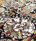 PT-R28218 Black Kalamkari petticoat