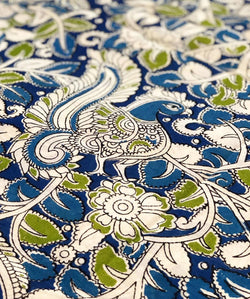 PT-S11909 Blue Kalamkari Petticoat