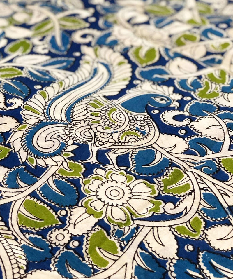 PT-S11909 Blue Kalamkari Petticoat