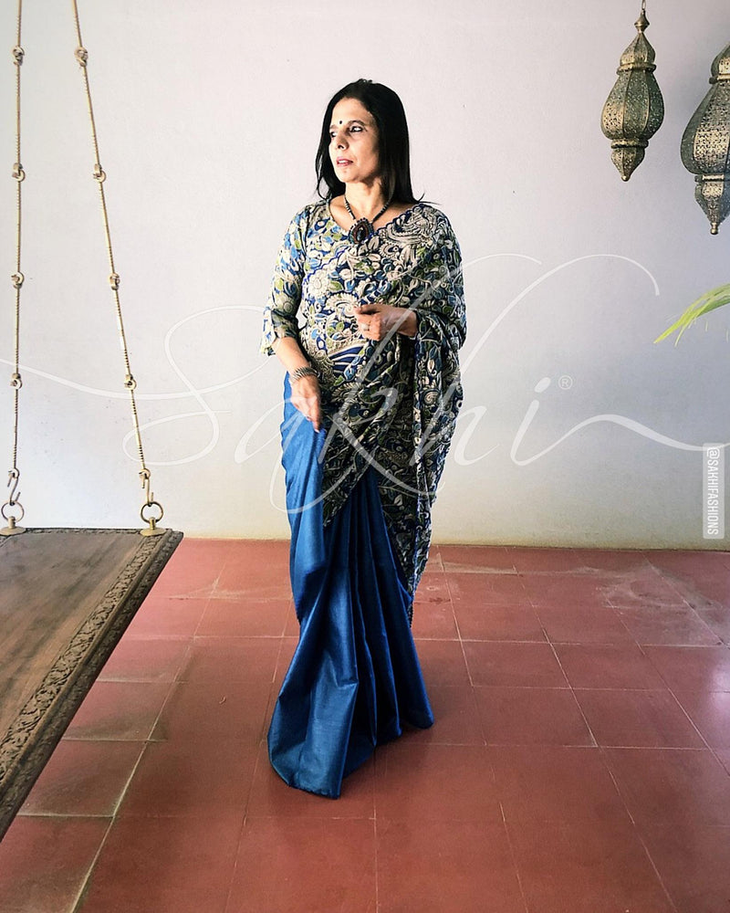 DP-Y09617 Kalamkari Tussar Sari