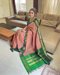 EE-W00875 Pink Gadwal Sari