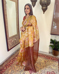 EE-V14381 Flora Organza Saree