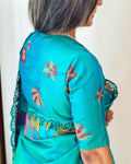 BL-WB06959 Blue Kanchi BlouseF