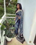 EE-V13009 Black Banarsi Georgette