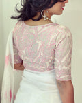 BL-F210504 Pink Cutwork Blouse