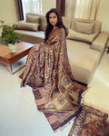 EE-V13439 Tussar Printed Saree