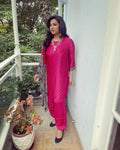 EE-W05963 Ajrak Modal Co-ord