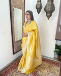 EE-W03514 Yellow Kanjeevaram
