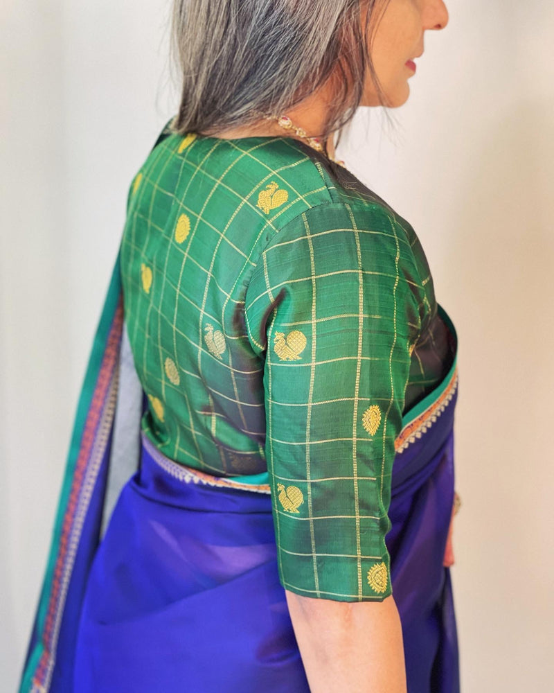 EE-W01309 Blue Kanchi cotton