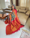 EE-W05048 Kalamkari Kanchi Silk