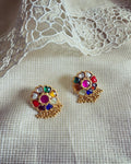 AS-W01007 Silver Gold Earring