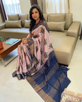EE-V13682 Floral Tussar Saree