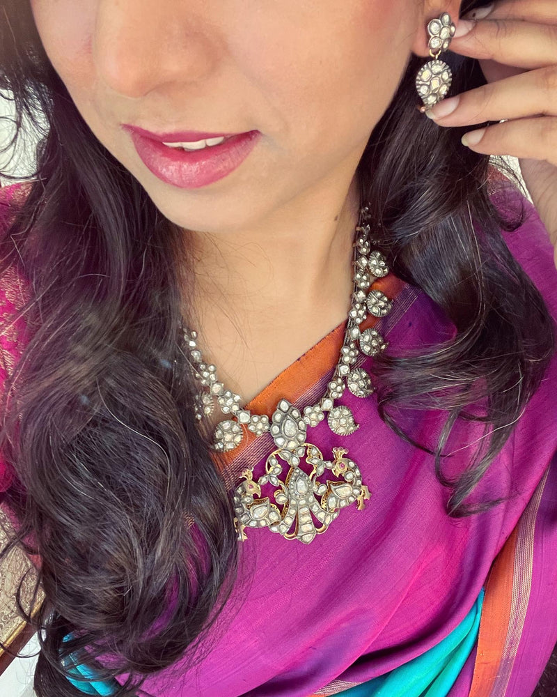 EE-W01997 Turquoise Kanchi Sari