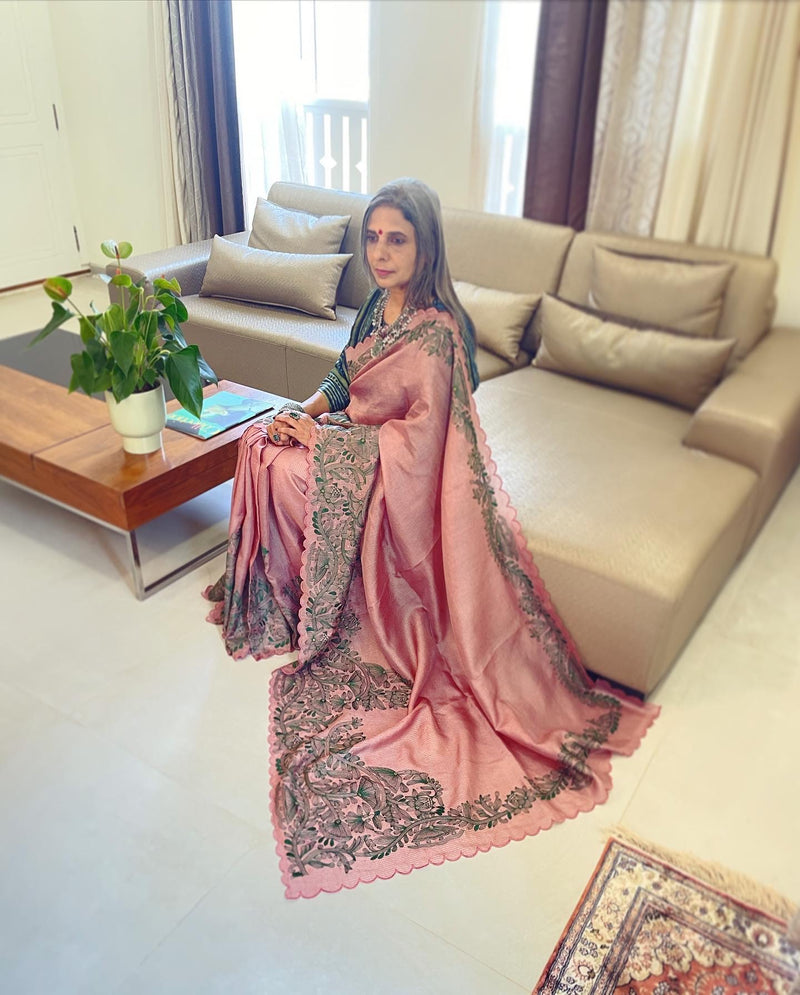 EE-V21243 Tussar Silk Sari