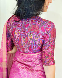 BL-W05231 Purple Kantha BlouseF