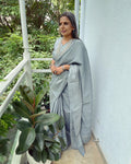 EE-V08579 Grey Madurai Cotton