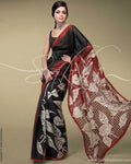 EE-R5133 Silk Batik Cutwork Saree