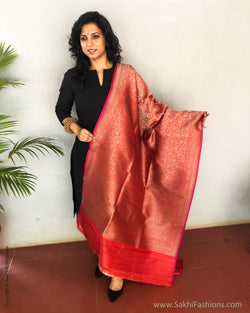 EE-S25922 Banarsi Orange Dupatta