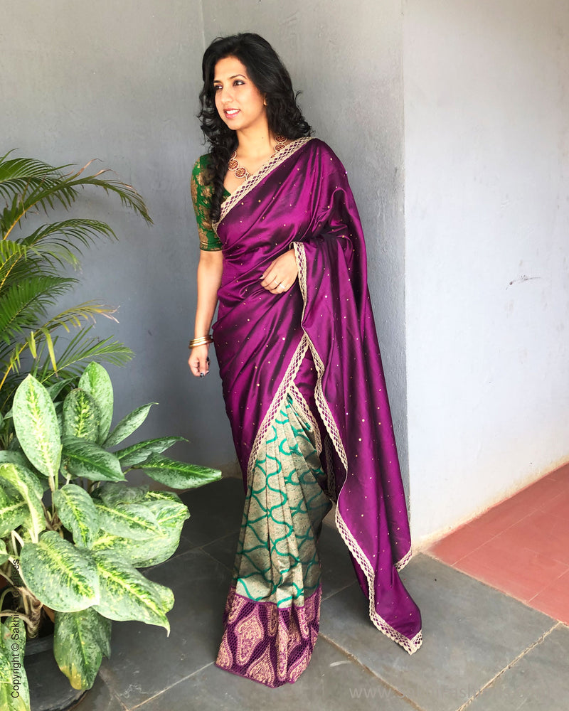 EE-S16709 Cutwork Kanchi Sari