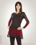 Black & Red Pure Cotton Kurti