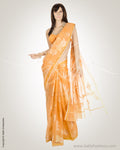 MSM-31647 - Peach Supernet Saree