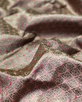 BL-F26667 Peach Banarsi Brocade Blouse Fabric
