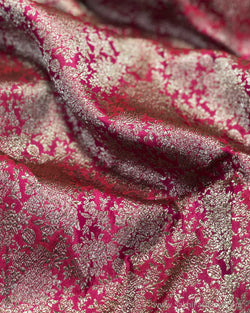 BL-F26678 Red Banarsi Brocade Blouse Fabric